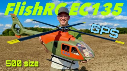 FlishRC Eurocopter EC135 SAR Bundeswehr (search and rescue) 500er Größe