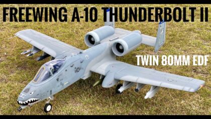 Freewing A-10 Thunderbolt II twin 80mm – on GRASS (shot