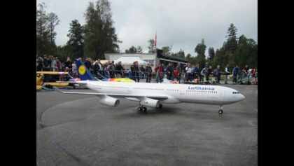 Giant Model RC Airbus A340 Hausen am Albis 2013 Jetcat