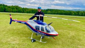 Giant RC Bell 206 Jet-Ranger Police with Turbine Power in