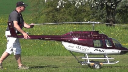 Giant RC Bell 206B3 Turbine Helicopter Model