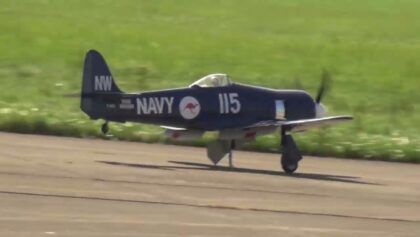 Great Sounding Navy Hawker Sea Fury FB11 RC Scale Model