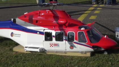 HUGE AGUSTA WESTLAND AW 139 (EMERGENCY MANAGMENT QUEENSLAND ) SCALE