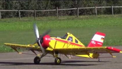 HUGE PZL 106 KRUK RC AIRPLANE together with a AIRWORLD