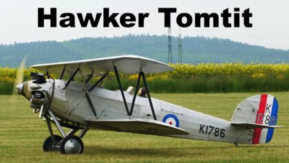 Hawker Tomtit | scale RC biplane | 4K | Trebic
