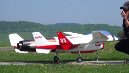 HiMat Rockwell NASA RPRV 870 RC Vector Turbine Scale Model