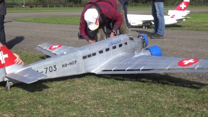 Ju 52 R/C Scale Airplane Hausen Flight Day