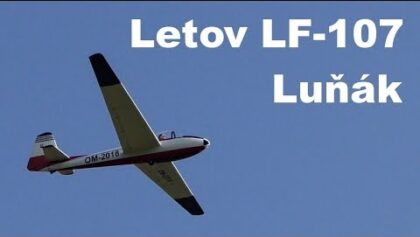 Letov LF-107 Lunak, giant scale RC glider, maiden flight, 2018