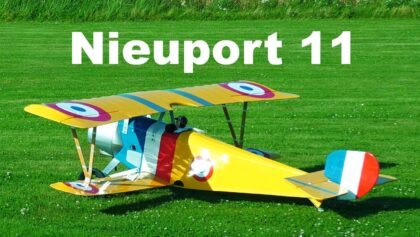 Nieuport 11 | semiscale RC biplane | 4K | Rokytnice