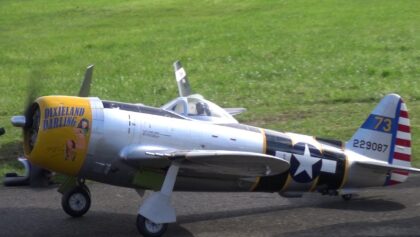 P-47 THUNDERBOLT “Dixieland Darling“ RC WARBIRD MODEL AIRPLANE.