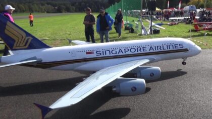 RC Airbus A-380 Turbine Model Airliner by Peter Michel Hausen