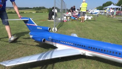 RC BOEING 727 TURBINE AIRLINER MODEL BY DOM.E SWITZERLAND