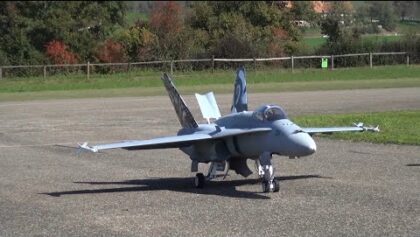 R/C Boeing F/A-18 Hornet Swiss Air Force Scale turbine Model