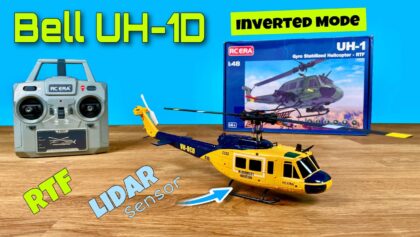 RC Era C032 blau/gelb Bell UH-1 | RC Einsteigerhubschrauber mit
