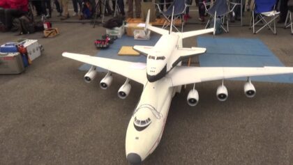 RC Launch System Antonov AN 225 drop the Buran Space
