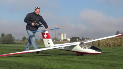 RC Pilatus B4 Sailplane Full Metal Airplane