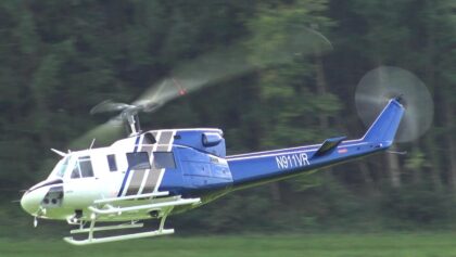 RC SEMI-SCALE HELICOPTER BELL 212 MODEL POLICE DEPARTMEN NEW YORK