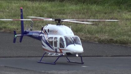 RC SUPER SCALE MERCY-FLIGHT BELL 429 RESCUE MODEL HELICOPTER WITH