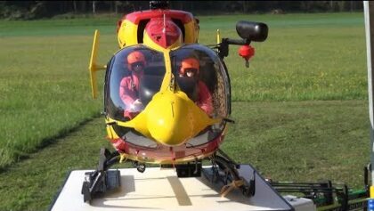 RC Scale Helicopter Securite Civile France EC-145 Fantastic detailed