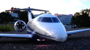 RC Sunset Flight Cessna Citation E-Flight UMX Model