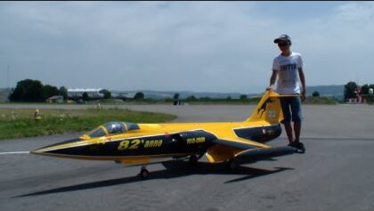 Roger Knobel with his New Starfighter F-104S ASA-M turbine Model