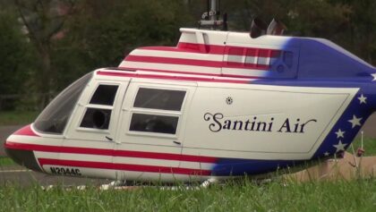 SCALE RC SANTINI AIR MODEL TURRBINE HELICOPTERS BELL 206