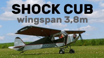 SHOCK CUB | 3,8m giant scale RC airplane | 4K