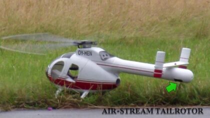 SWISS PREMIERE AIR-STREAM TAILROTOR RC MODEL HELICOPTER