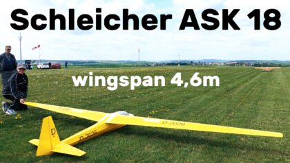 Schleicher ASK 18 | 4,6m scale RC glider | 4K