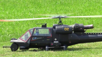Serie Fliegendes Auge Blue Thunder RC Scale Turbine Helicopter Model