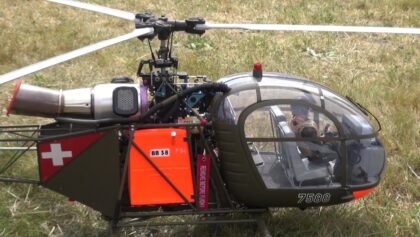 Sud-Aviation SE-3130 Alouette II RC Turbine Model Helicopter