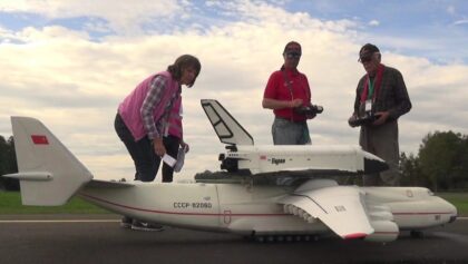 Super Transporter RC Airplane Antonov AN225 Carrier Buran Spaceship