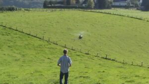 T-Rex 600 3D Helicopter Aerobatics at a slope