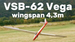 VSB-62 Vega | 4,3m scale RC glider | 4K |