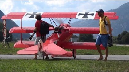 WORLD’S LARGEST FOKKER DR-1 RC SCALE PLANE 65% AEROBATICS BY