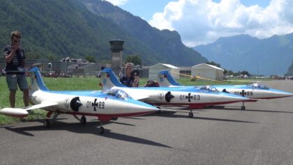 XXL Starfighter F104 RC Scale Turbine Model Jets over Meiringen