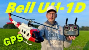 YuXiang F07S Bell UH-1D mit Höhensensor, Lidarsensor und GPS |