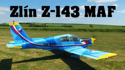 Zlin Z-143 | giant scale RC airplane | 4K |