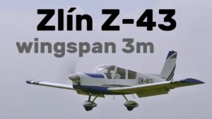 Zlín Z-43 | 3m giant scale RC airplane | 4K